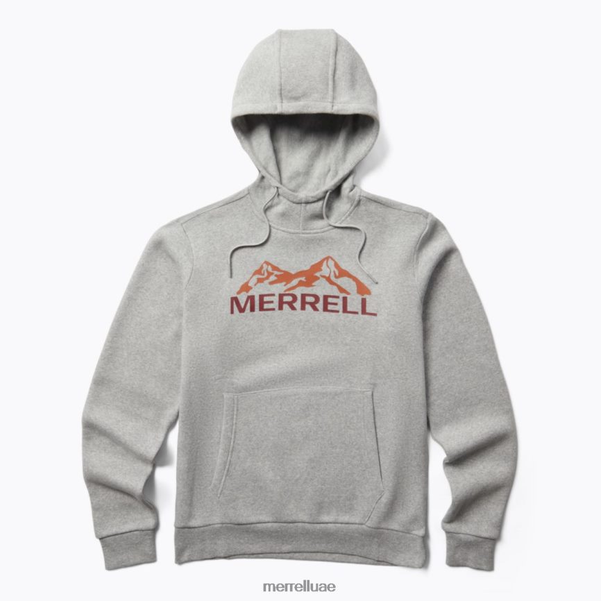 رجال Merrell هودي ثقيل الوزن للرجال باللون الرمادي ملابس 6XR42L1377 هيذر رمادي